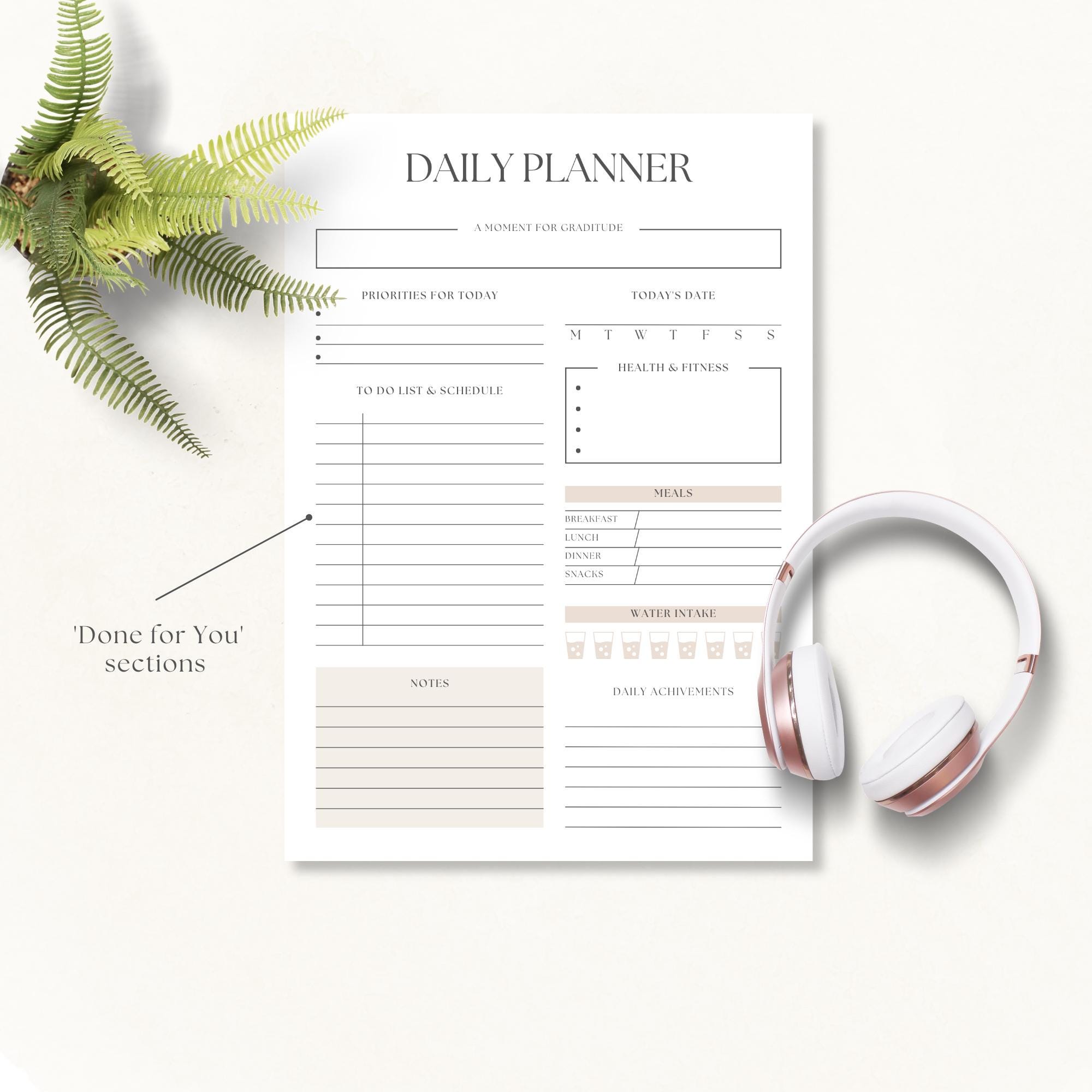 Printable Daily to Do List | Productivity Planner | Daily Schedule ...