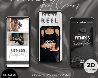 Capas de carretel de personal trainer | Modelos de fitness para Instagram | Modelo de Canva | Saúde e boa forma | Postagens de condicionamento físico | Preparador físico