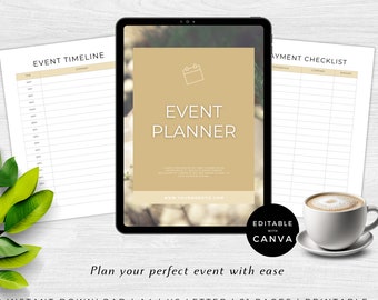 Wedding Planner | Event Planning | Event Planner Client Forms | Gift For Event Planner | Canva Template | Pop-Up Shop Checklist