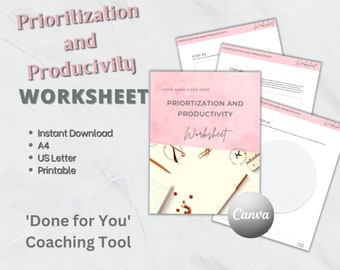Cahier d'exercices de coaching, téléchargement immédiat, feuille de travail de coaching, fait pour vous, modèle d'entreprise, modèle de feuille de calcul, aimant pour plomb, rose, PM01