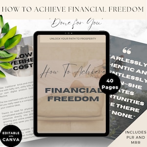 Master Weiterverkaufsrechte | Done Für Sie Ebook | 40 Seite finanzielle Freiheit mit Mrr Guide | Digitale ProduktePassives Einkommen | Verkauf auf Etsy