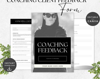 Coaching review questionnaire form for Life Coaches | Client Feedback form for your Coaching Business | Done for your Template