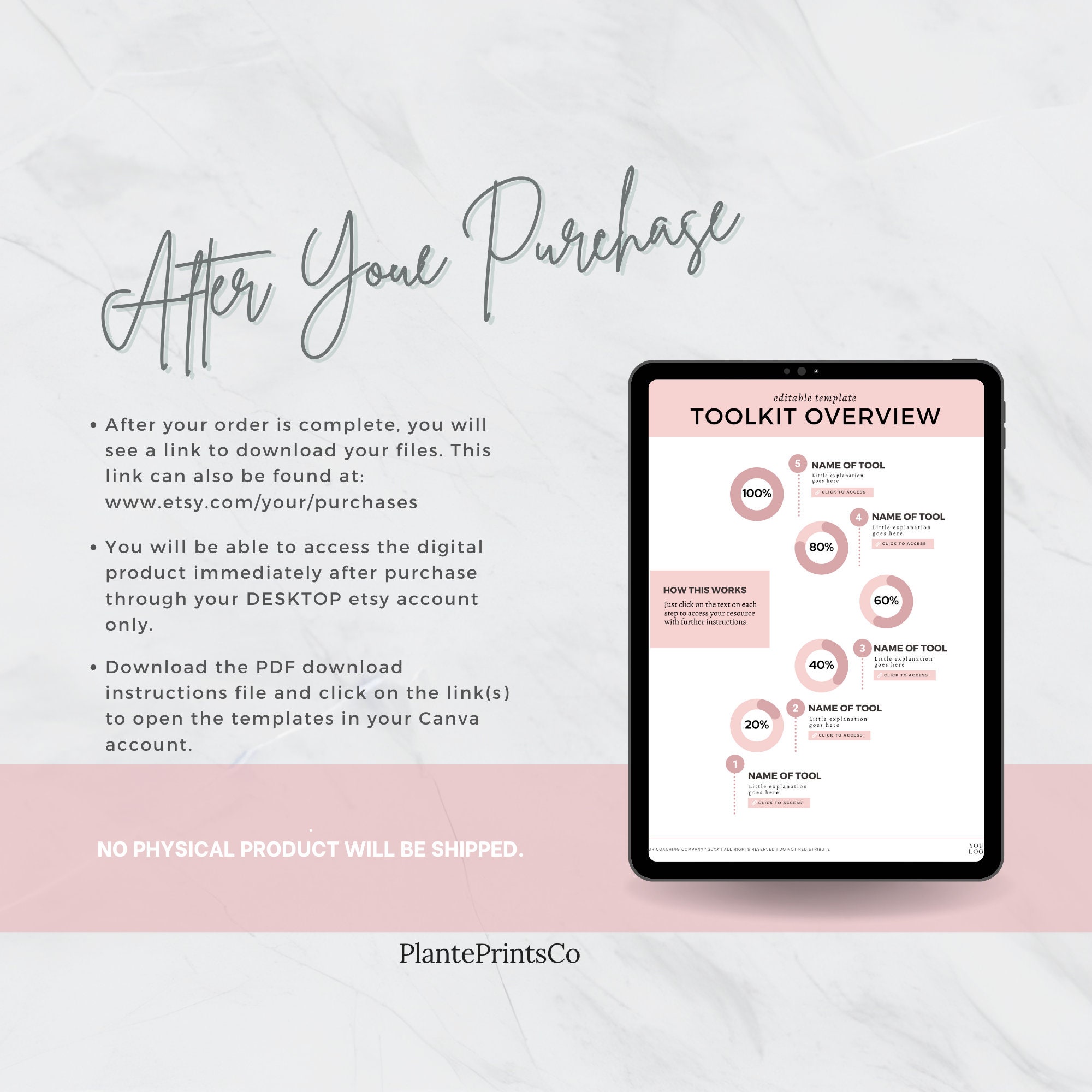 Toolkit Overview Template, INSTANT DOWNLOAD, Business Template, Project ...