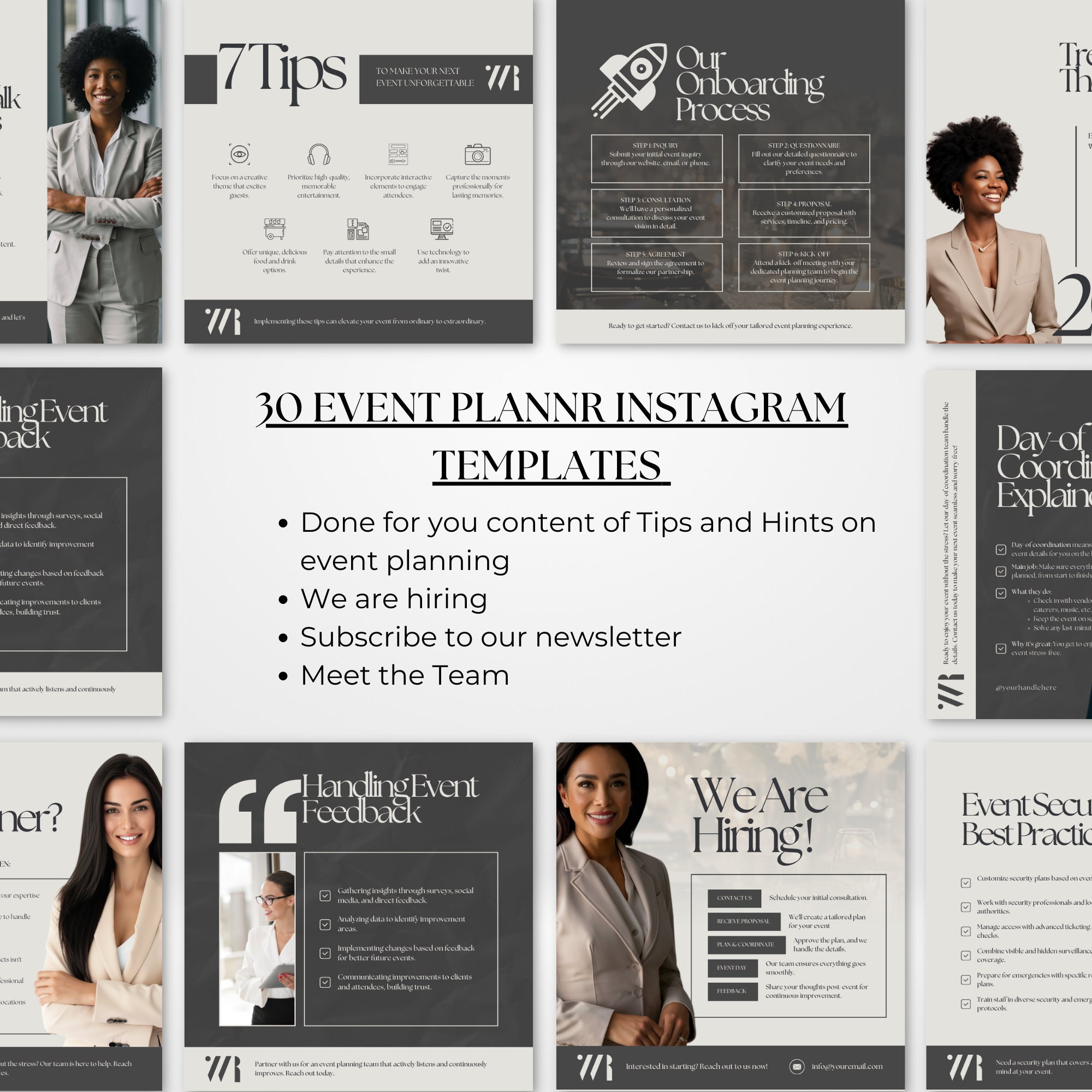 Event Planner Social Media Graphics | Wedding Venue Social Media ...