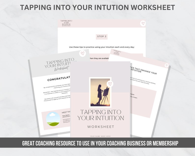 Coaching Worksheet, INSTANT DOWNLOAD, Self Help Journal, Spiritual ...