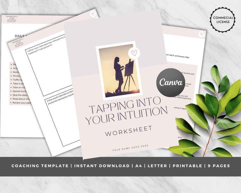 Coaching Worksheet, INSTANT DOWNLOAD, Self Help Journal, Spiritual ...