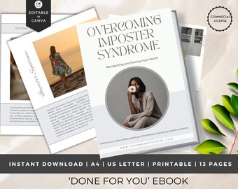 Coach Content | INSTANT DOWNLOAD | Brandable Coaching Resources | Lead Magnet | Done For You eBook | Overcome Imposter Syndrome Coach Ebook