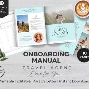 Travel Agent Onboarding Guide for Clients | INSTANT DOWNLOAD | Holiday Travel Companion | Travel Agent Client Welcome Handbook