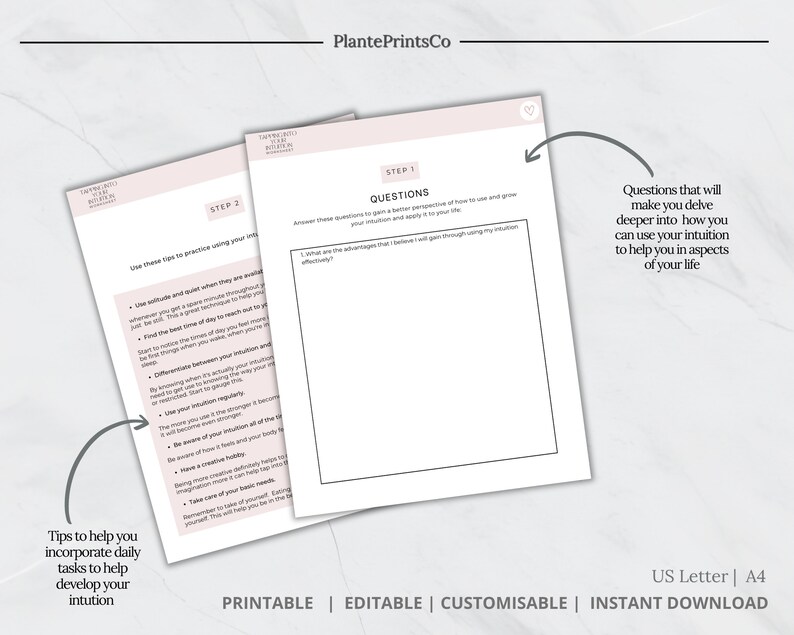 Coaching Worksheet, INSTANT DOWNLOAD, Self Help Journal, Spiritual ...