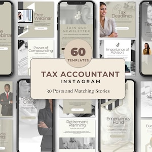 Bookkeeping Instagram Story Templates | Financial Advisor Social Media | Tax Accountant Marketing | Accountancy Business Template | Editable