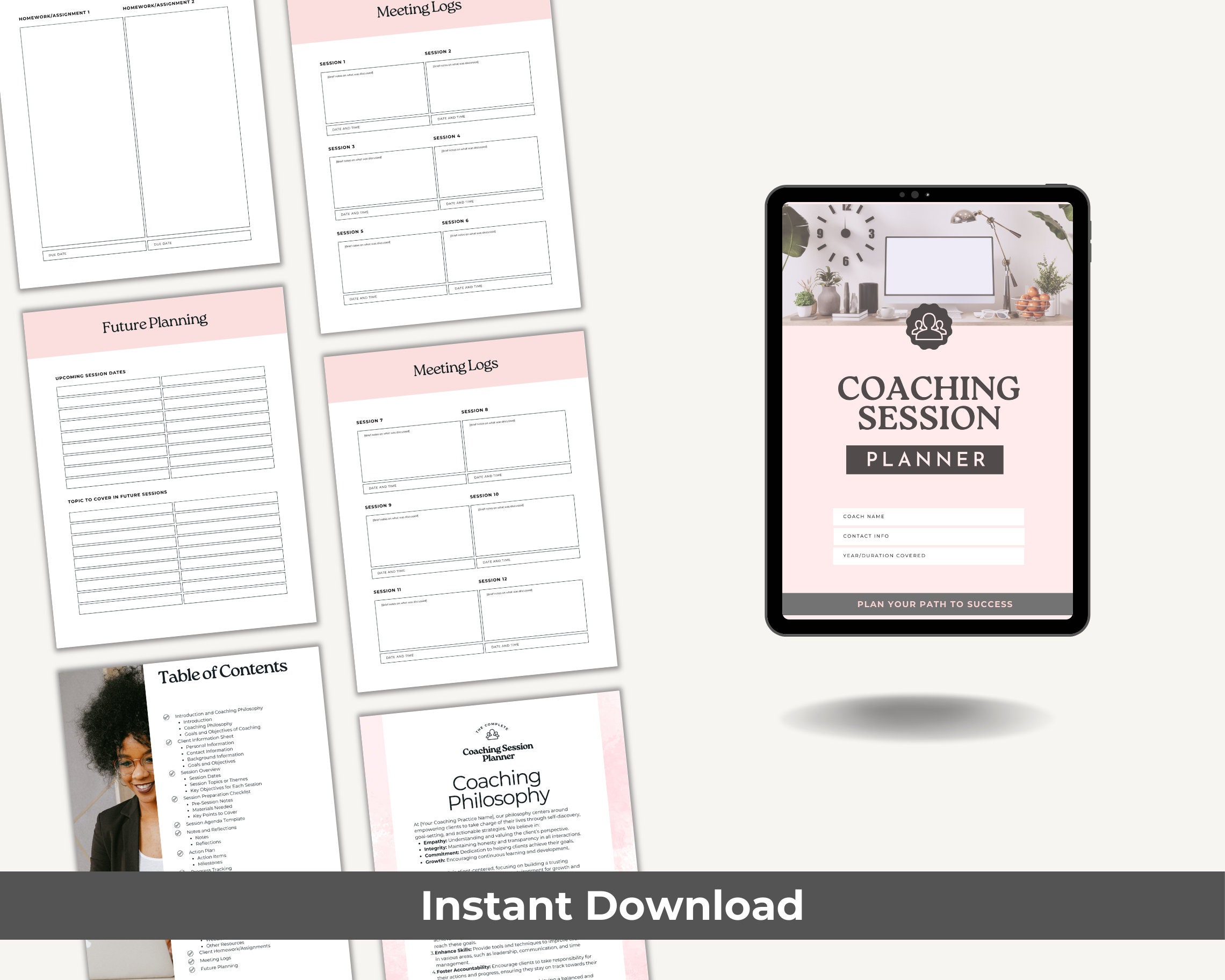 Business Coaching Session Plan Template | Coaching Session Notes ...