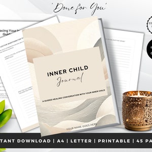 Invites du journal de l&#39;enfant intérieur | TÉLÉCHARGEMENT IMMÉDIAT | Journal de guérison des plaies intérieures de l&#39;enfant | Travail fantôme | Cahier d&#39;exercices de l&#39;enfant intérieur | Traumatisme infantile