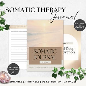 Somatic Journal: Healing Trauma | Emotional Regulation | Self-Care Strategies | Mental Health Workbook | Coping Tools | Wellness Journal