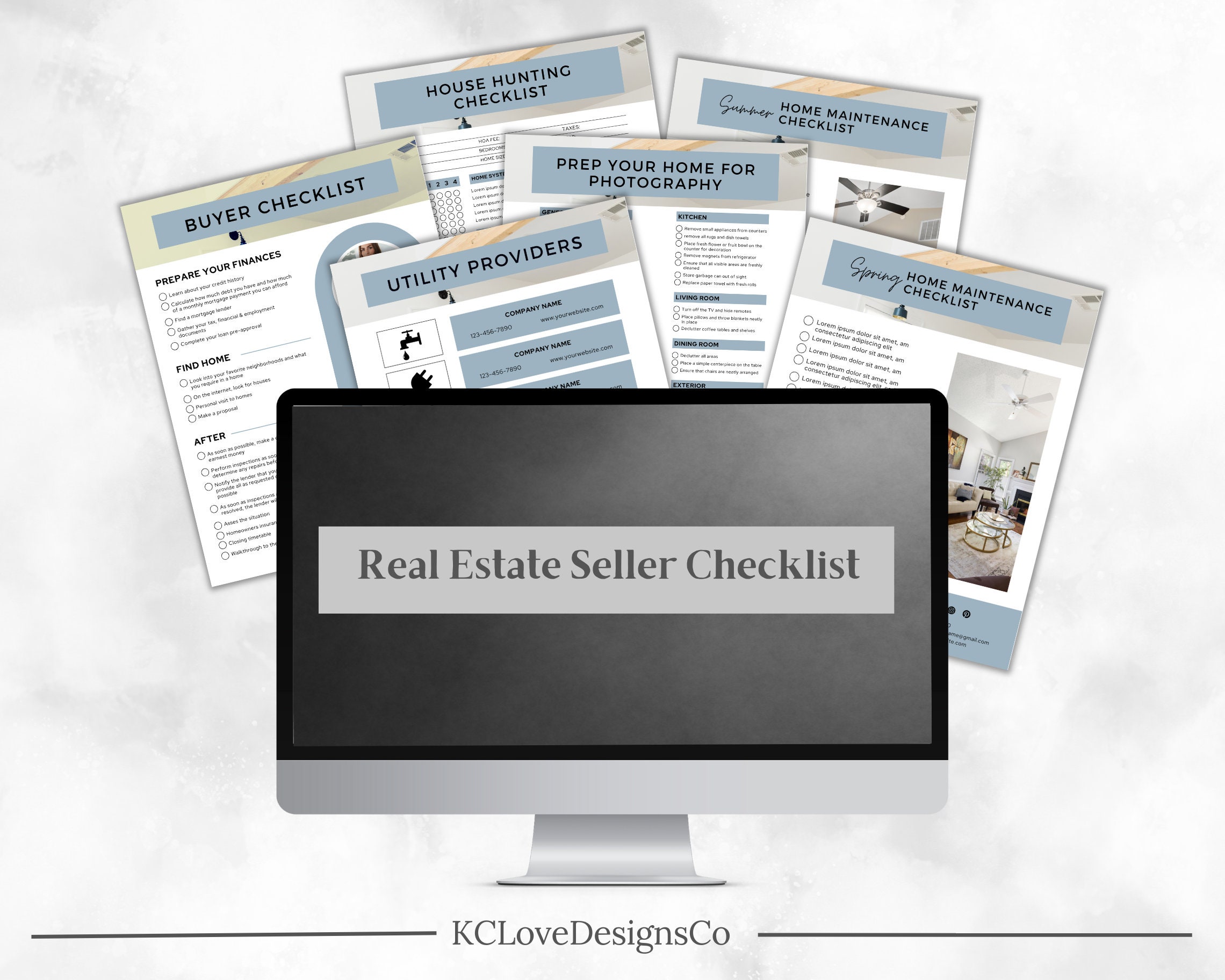 Real Estate Checklist Bundle | INSTANT DOWNLOAD | Home Seller & Buyer ...
