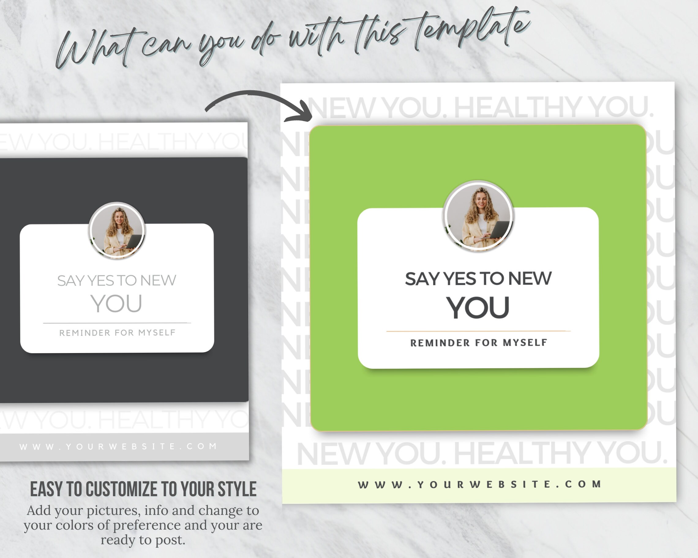 Health Coach Instagram Template | Nutrition Coaching | Social Media ...