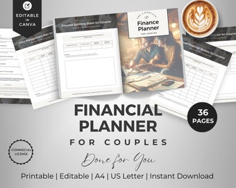 Monthly Budget Template For Couples | Family Annual Budgeting | Couples Budget Financial Tracker | Debt Snowball | Couples Planner