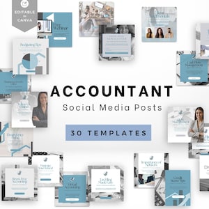 Social Media Templates for Financial Advisors | Instagram Accountant Template Posts | Financial Coach Marketing | Accountancy Business Posts