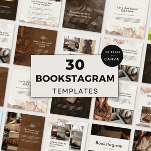 Bookstagram Template | Bookstagram Filter | Romance Books | Bookstagram Canva Templates | Instagram Post Templates | Reader Gift