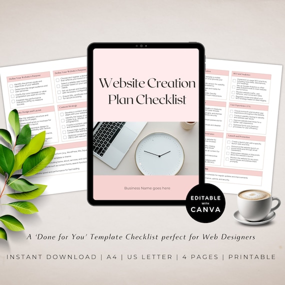 New Website Launch | Online Shop | Website Audit | Pdf Checklist | Website Guide | Web Development Guide | Website Planner Workbook