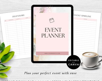 Party Planner | Digital Event Planner | Event Planning Template | Track Speakers | Event Planning Forms | Event Orgnanizer Templates