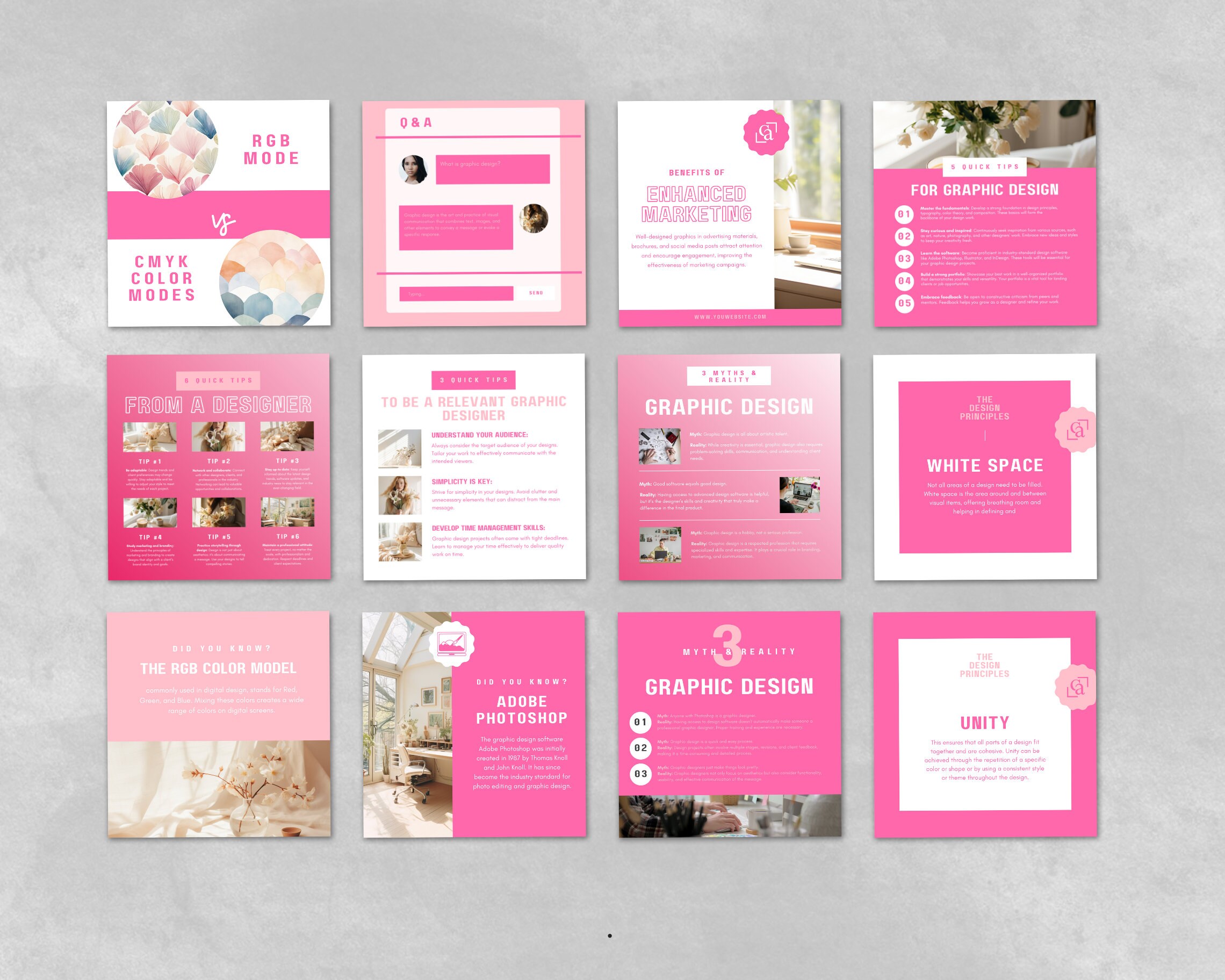 Social Media Templates for Graphic Designers INSTANT DOWNLOAD 'done for