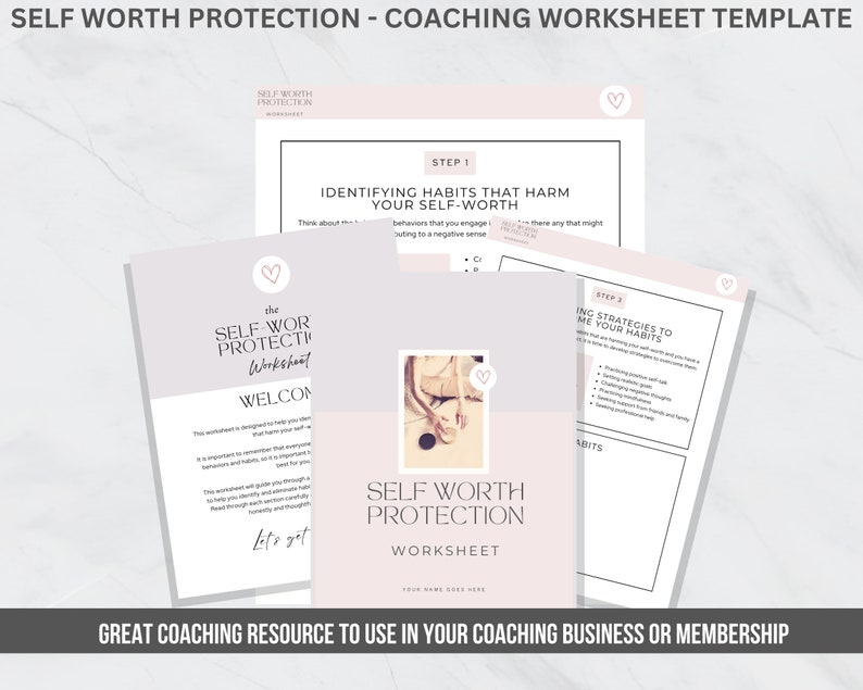 Self Coaching Worksheet.pdf Coaching Worksheet INSTANT DOWNLOAD Coping Skills Life - Etsy