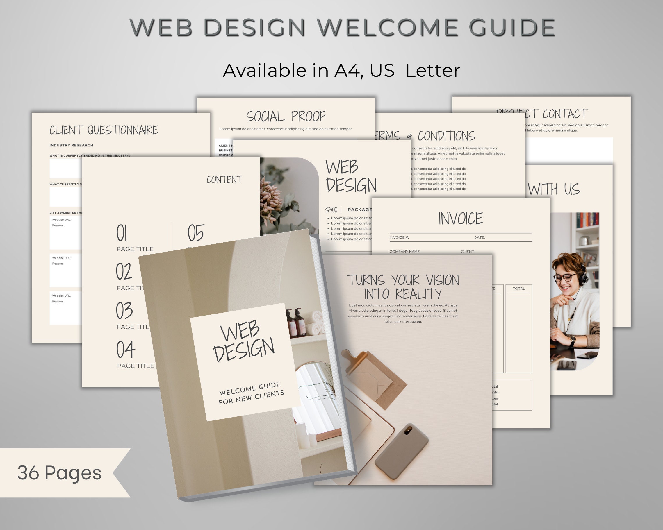 Welcome Guide | INSTANT DOWNLOAD | Website Design Services | Client ...