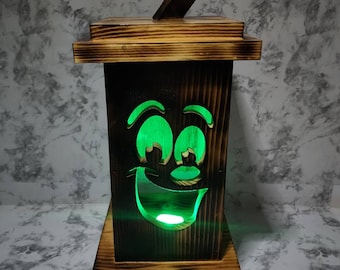 Halloween Pumpkin Lanterns, Handmade wooden Decor