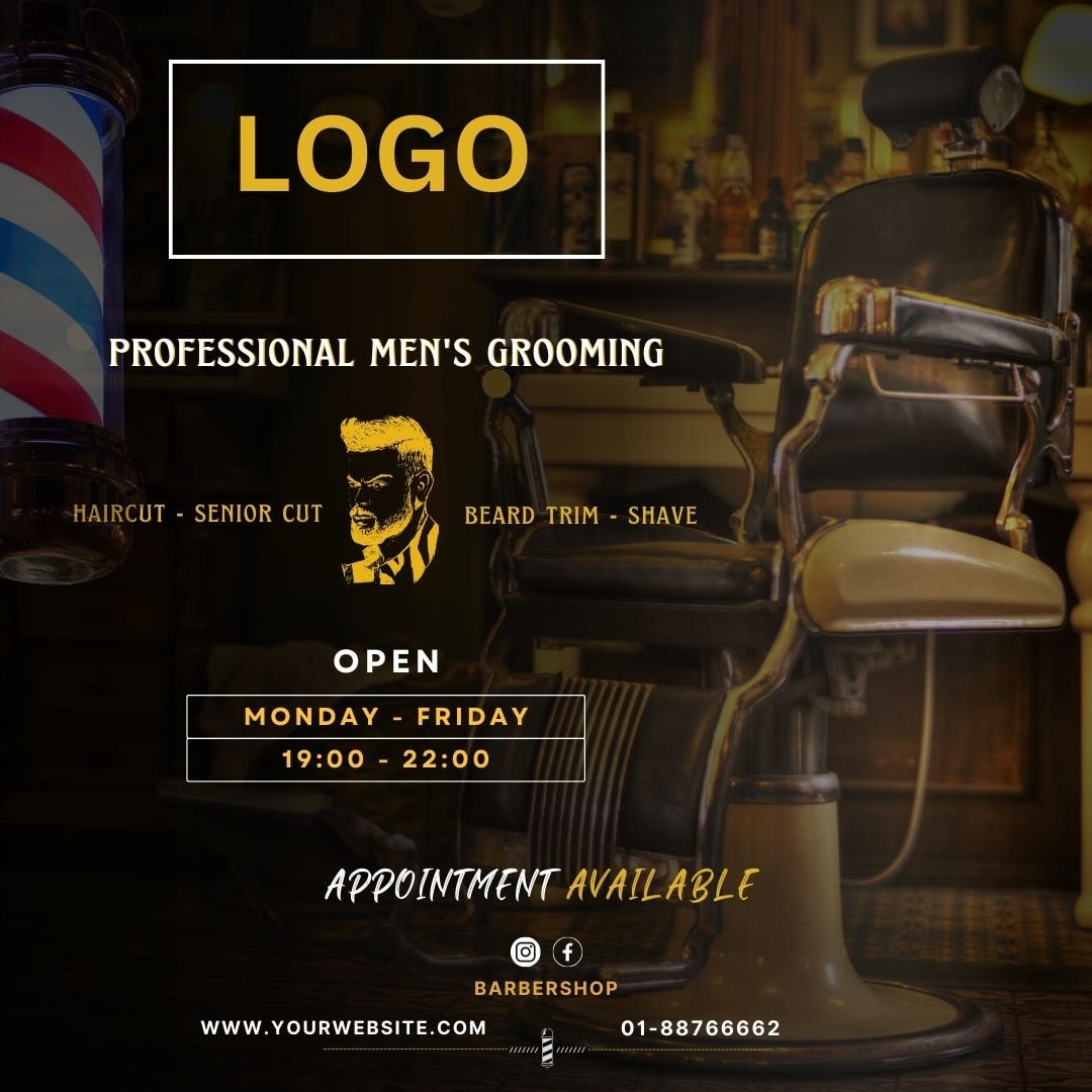 Flyer, Barber Flyer, Instagram Flyer, Social Media Flyer