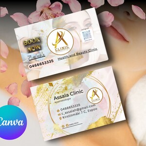 Business Card Template, Editable Business Card, Minimalist Business Cards, Printable Business Card, Modern Business Card