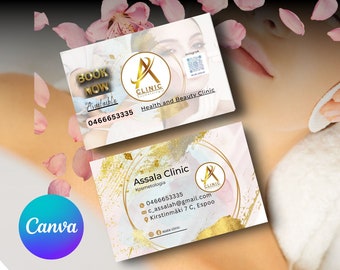 Business Card Template, Editable Business Card, Minimalist Business Cards, Printable Business Card, Modern Business Card