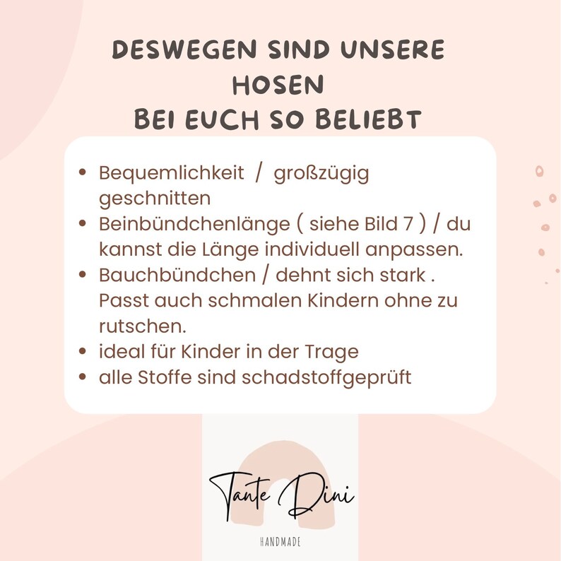 Bequeme Pumphose für Mädchen / mitwachsende Babyhose / Schlupfhose / Pumphosen für Babys und Kleinkinder / Geschenk zur Geburt / Blumen Bild 6