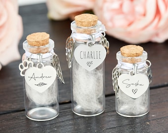 Pet Memorial Set – Fur Keepsake Bottle, Photo Album & Necklace For Cats & Dogs (Silver)