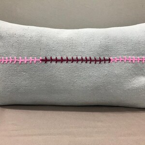 14 "x 27" pollici / copertura del cuscino lombare extra large neutra pollici, lana crema organica con federa per cuscino Kilim a strisce nere naturali, cuscino xl