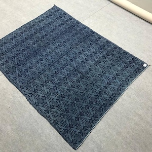 Overdyed Navy Blue area Rag Rug ,Embroidrey desing area kilim rug ,Navy Blue kilim rug ,area kilim rug, vintage turkish blue oushak rug