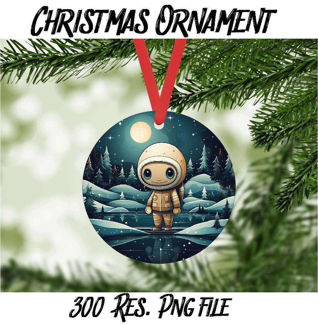 Alien Christmas 12 -ornament Digital PNG File -instant Download - Cute ...