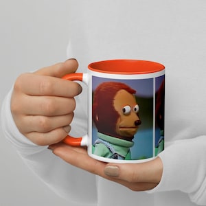 Puppet Monkey | White Mug with Color Inside
