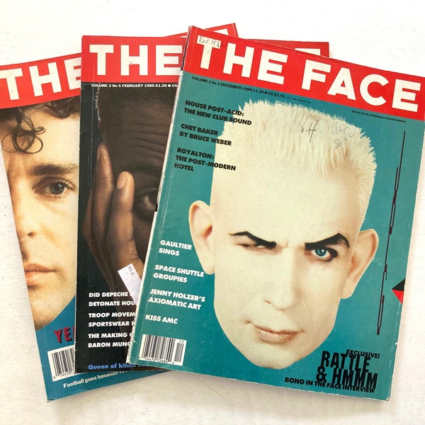 The Face – Magazine, 3 Ausgaben 1988/89