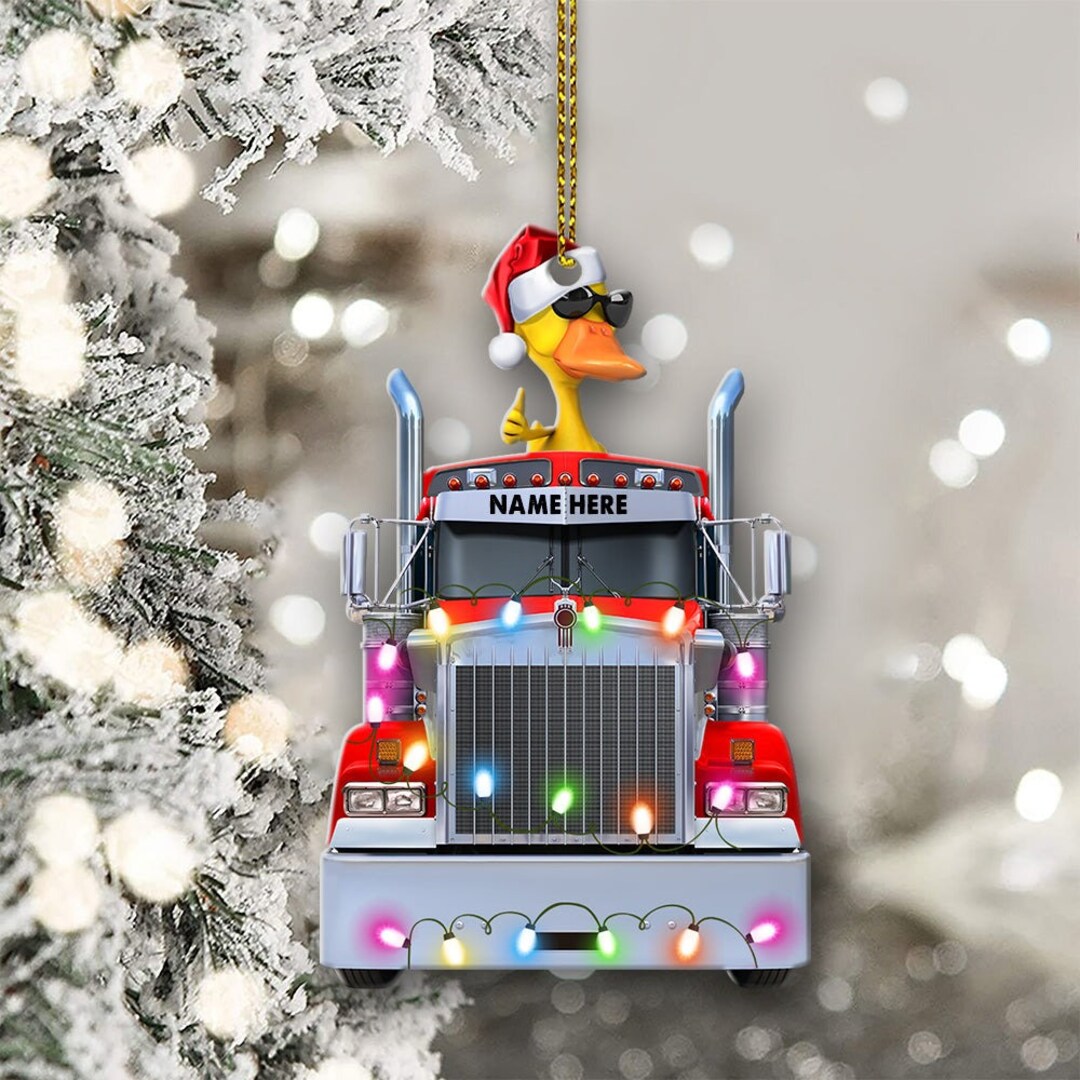 Truck Christmas Ornament,duck Christmas Ornament,christmas Gift for