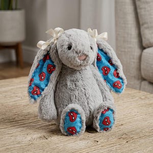 Custom College Bunny: Personalized Plush, Graduation Gift, Dorm Decor image 9