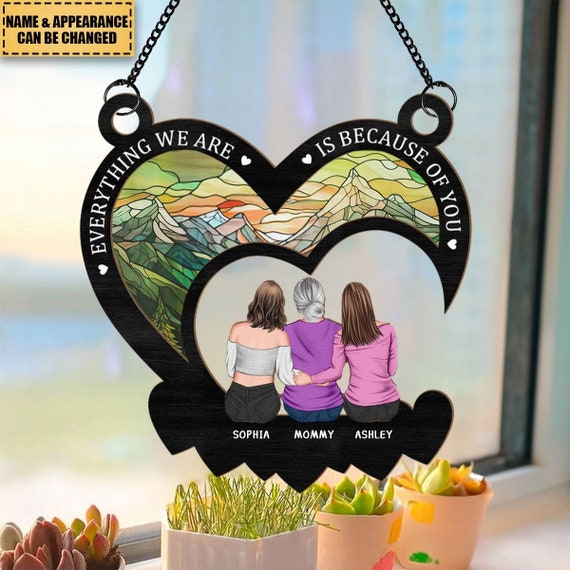 Personalized Family Window Suncatcher