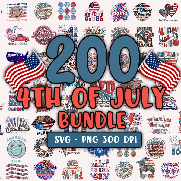 4th Of July Png Svg Bundle, 4th Of July Sublimation, Patriotic Svg, Independence Day Bundle Png, Fourth Of July Svg, American Freedom Png