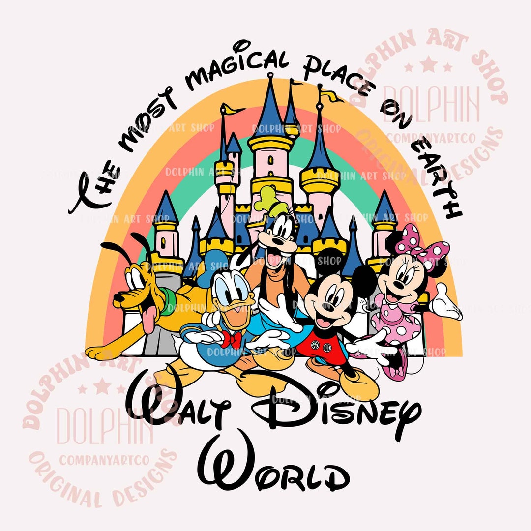The Most Magical Place on Earth PNG, Mouse and Friends Vacation Png ...