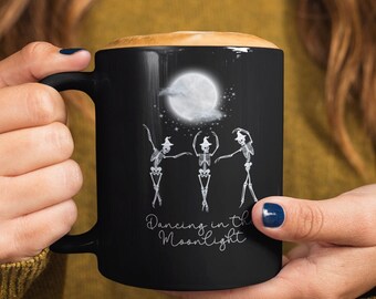 Halloween Spooky Coffee Cup Goth Witch Tea Cup Funny Halloween Gift for Friend Fall Coffee Mug Celestial Cocoa Mug Halloween Party Gift