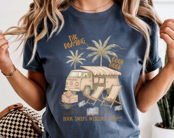 Book Girl Summer Beach T-Shirt: Bookworm Vacation Tee
