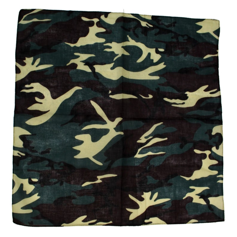 Bandana Camouflage Mask Camo Army Green Military Bandanna Headwear