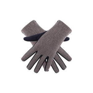 Gants coupe-vent thermiques Hommes Chaud Hiver Doux Gants dhiver authentiques Gants froids adultes Most Fit UK Taille unique Khaki & Black