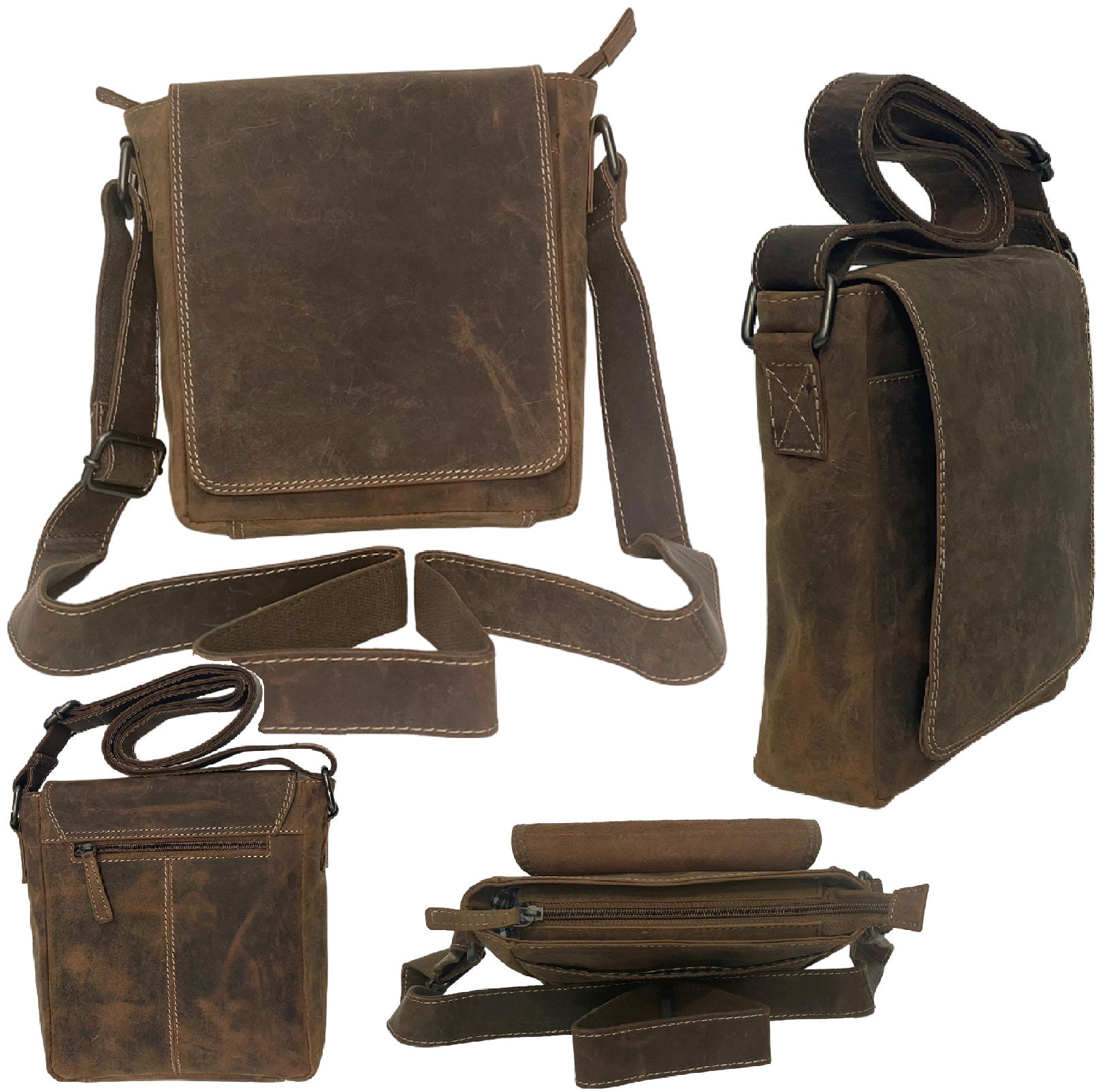 Faux leather messenger shop bag mens