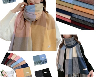 Cashmere Scarf Winter Tassels Shawl Ladies Women Warm Autumn Scarves 200 x 70 cm