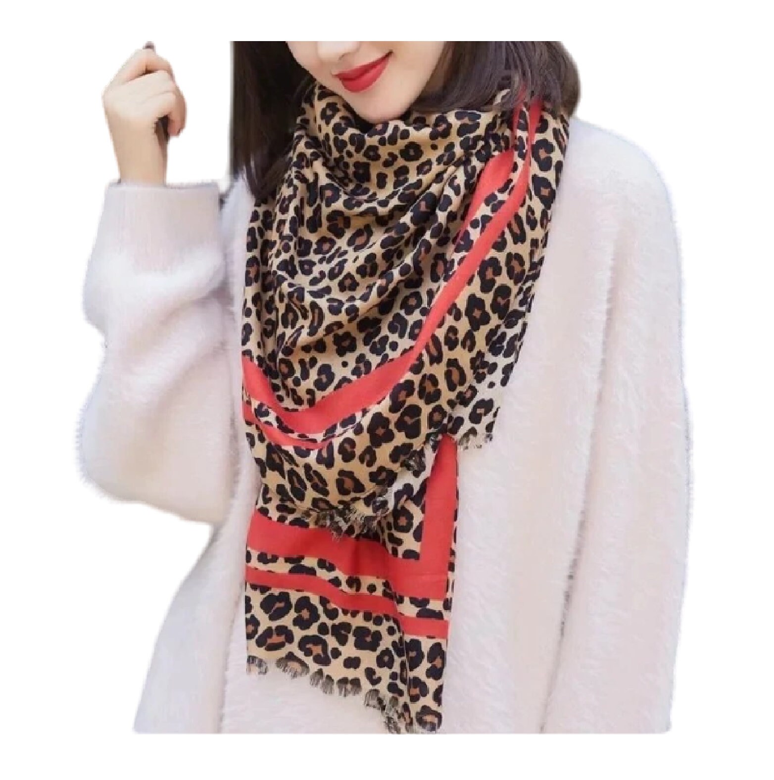 Leopard Tassel Scarf – Hipster Row